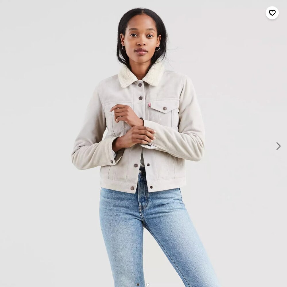 Levi's Suede Sherpa Trucker Jacket